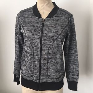 Sleek REEBOX Zip-Up Bomber Jacket